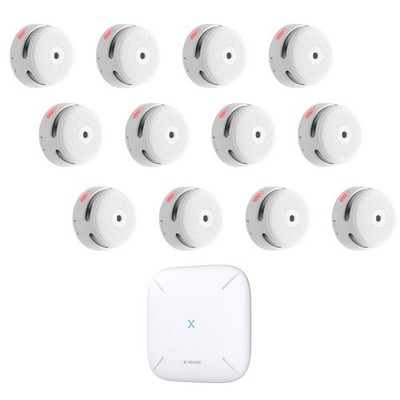 X-Sense FS121 Rauchmelder-Set 12x XS01-M & SBS50 Basisstation WLAN App