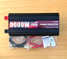 Used LVYUAN 5000 Watt Power Inverter 12V to 110V 120V for Vehicle LCD Display