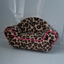 Rare Jellycat Funky Furniture Sofa leopard animal print 15 x 9cm pink vintage