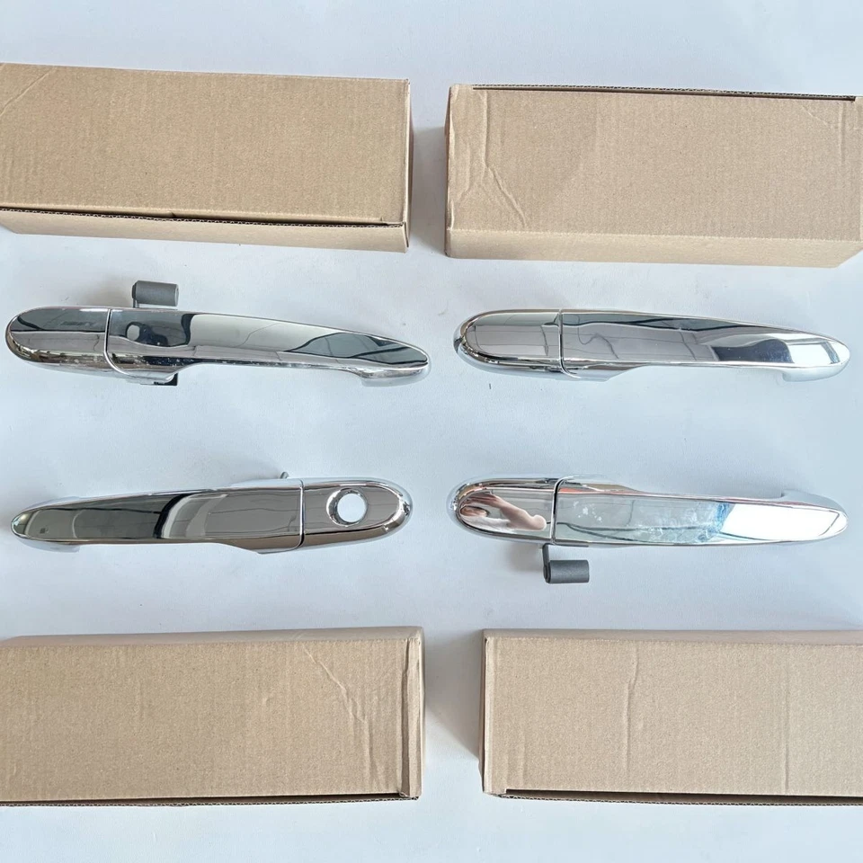 Chrome Outer Door Handle Set For Chevrolet Impala 4Pc 2006-2013 Foto 2 de 4