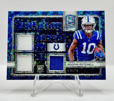 2024 Panini Spectra ADONAI MITCHELL Rookie Blue Triple Jersey Patch RC Colts /60