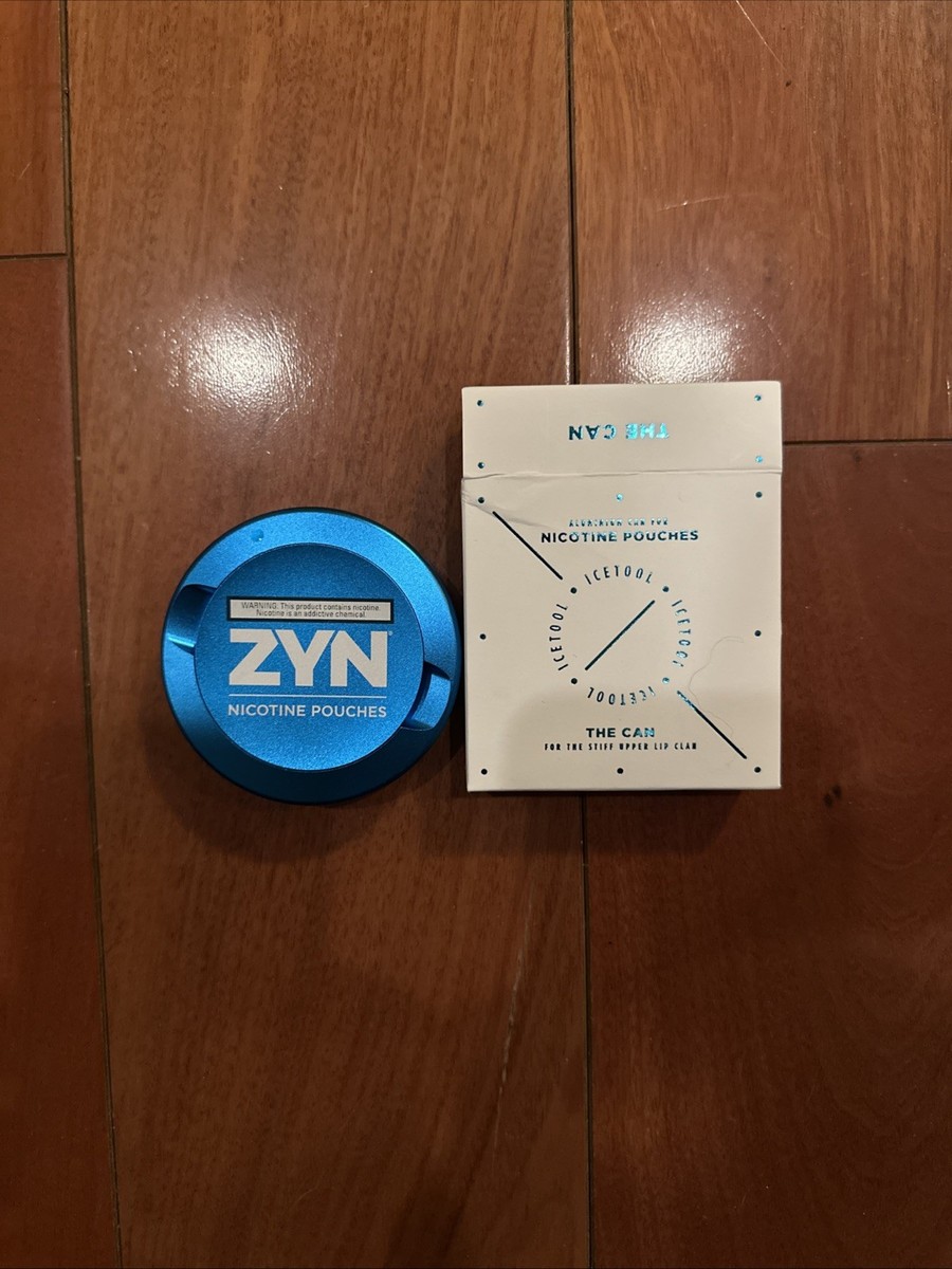 Zyn Rewards Metal Can Cyan Blue EMPTY - NIB - ICETOOL - Free
