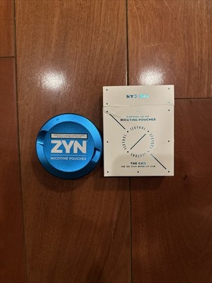 Zyn Rewards Metal Can Cyan Blue EMPTY - NIB - ICETOOL - Free Shipping