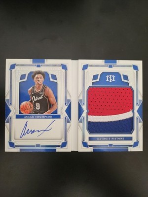2023-24 National Treasures Ausar Thompson RC Rookie Booklet Auto /49