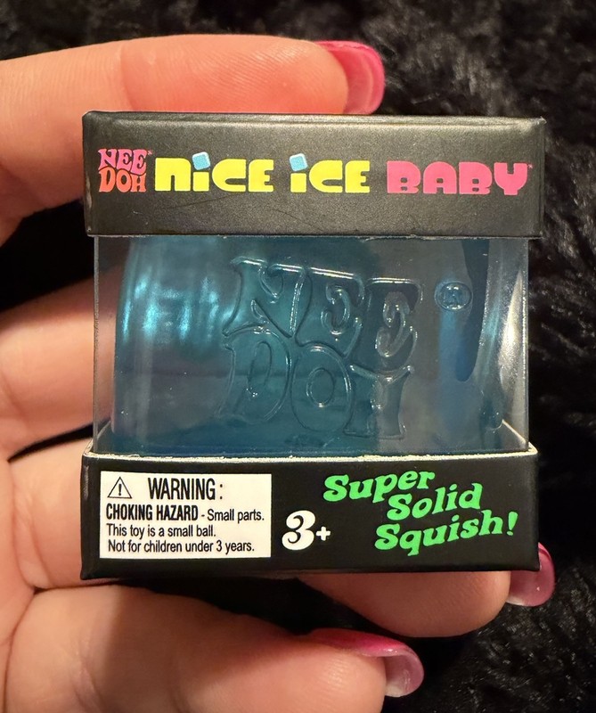 Authentic Schylling NeeDoh🔥 (Teenie) Nice Ice Baby Blue Super Solid Squishy Toy
