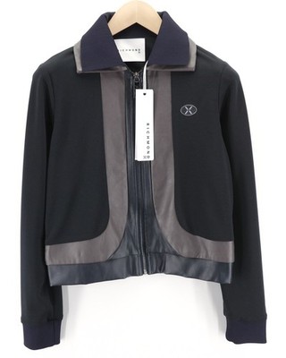 John Richmond Damen Sweatshirt S BLACK Doppelter Kragen Dünn Logo Topwear