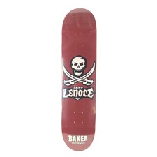 Baker Jeff Lenoce Pirate Skull Graphic Burgundy White Black Size 7.65