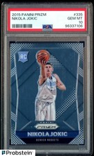 #1 2015-16 Panini Prizm #335 Nikola Jokic Denver Nuggets RC Rookie PSA 10