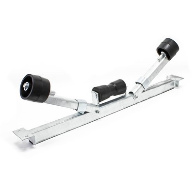FLCPJGV Rouleau De Quille Réglable 38 Cm – Support De Bateau En Métal/Caoutchouc, Absorption Des Chocs