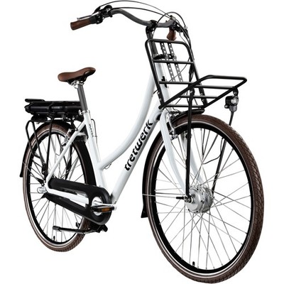 Tretwerk Sophia E Bike 28'' Damen Citybike Elektrofahrrad 3Gang weiß 49cm