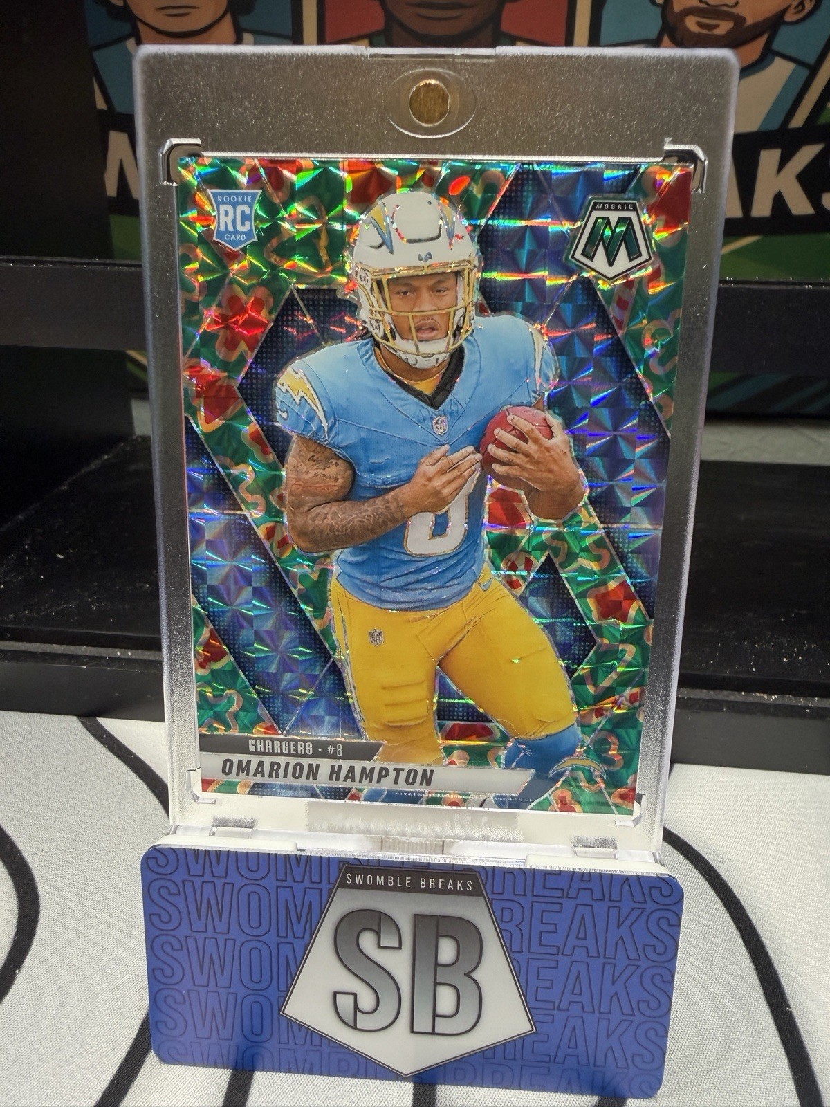 2025 Panini Mosaic Football Omarion Hampton Sugar Cookies #335 🔥 Ultra Rare SSP