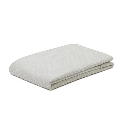 GÖZZE Manduro Wohndecke Kuscheldecke Sofadecke Plaid Baumwolle 150x200 cm silber