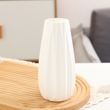 for Nordic Aesthetic White Plastic Vase 18 7cm for Functional Decor Display