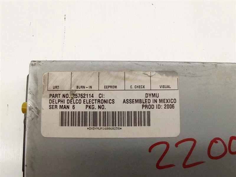 2006 SAAB 9-5 SEDAN SATELLITE RADIO RECEIVER MODULE OEM USED TESTED 25762114 - Imagem 2 de 4