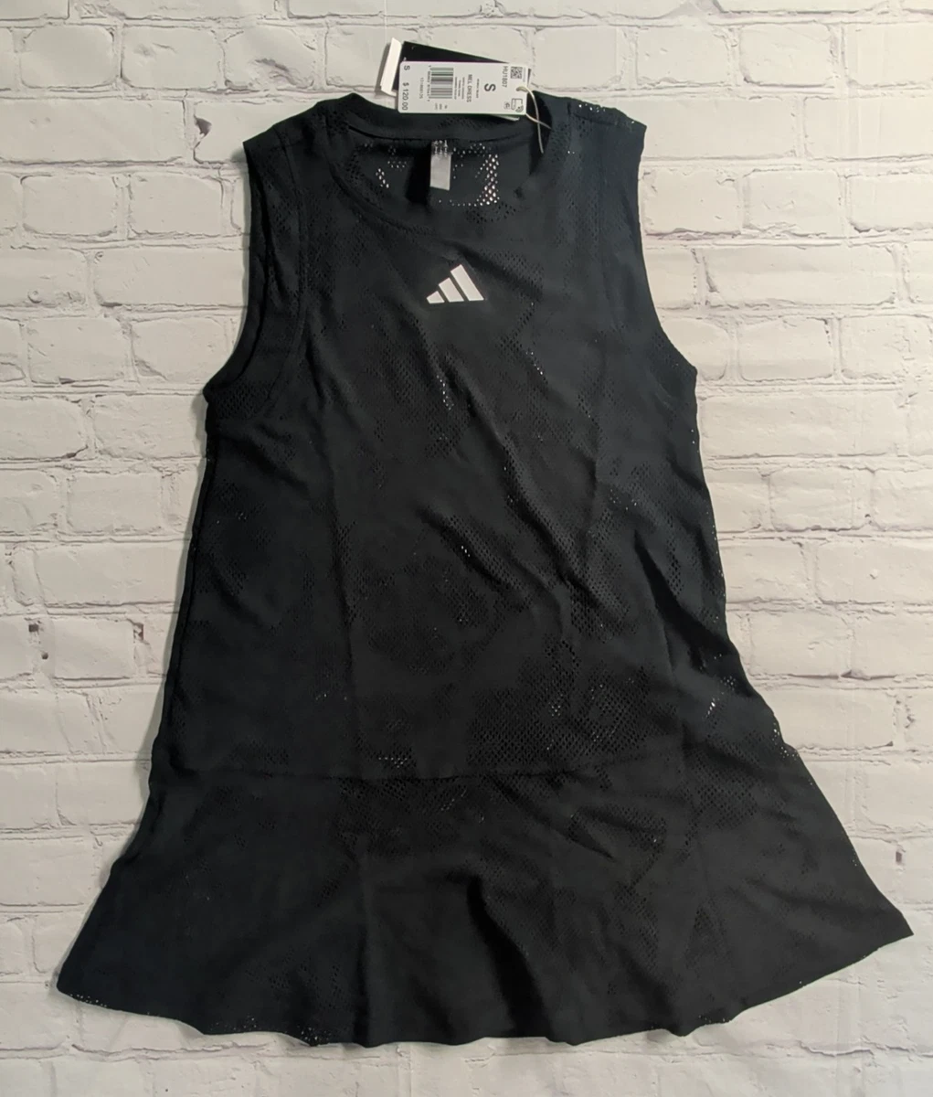 white sequin dress with black bow Adidas Women's Y-3 WOW Dress JW0125