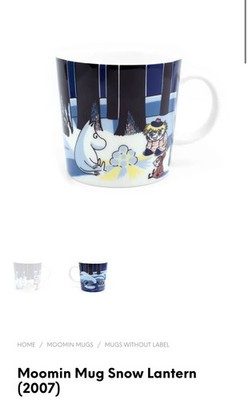 Mumin Schneelaterne Tasse / Tasse Arabien Finnland 2007, selten