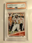 2017 Panini Classics Patrick Mahomes II PSA 10 Kansas City Chiefs Future HOF