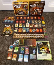 Vikings Gone Wild Board Game + Masters of Elements Exp Lucky Duck Games Complete