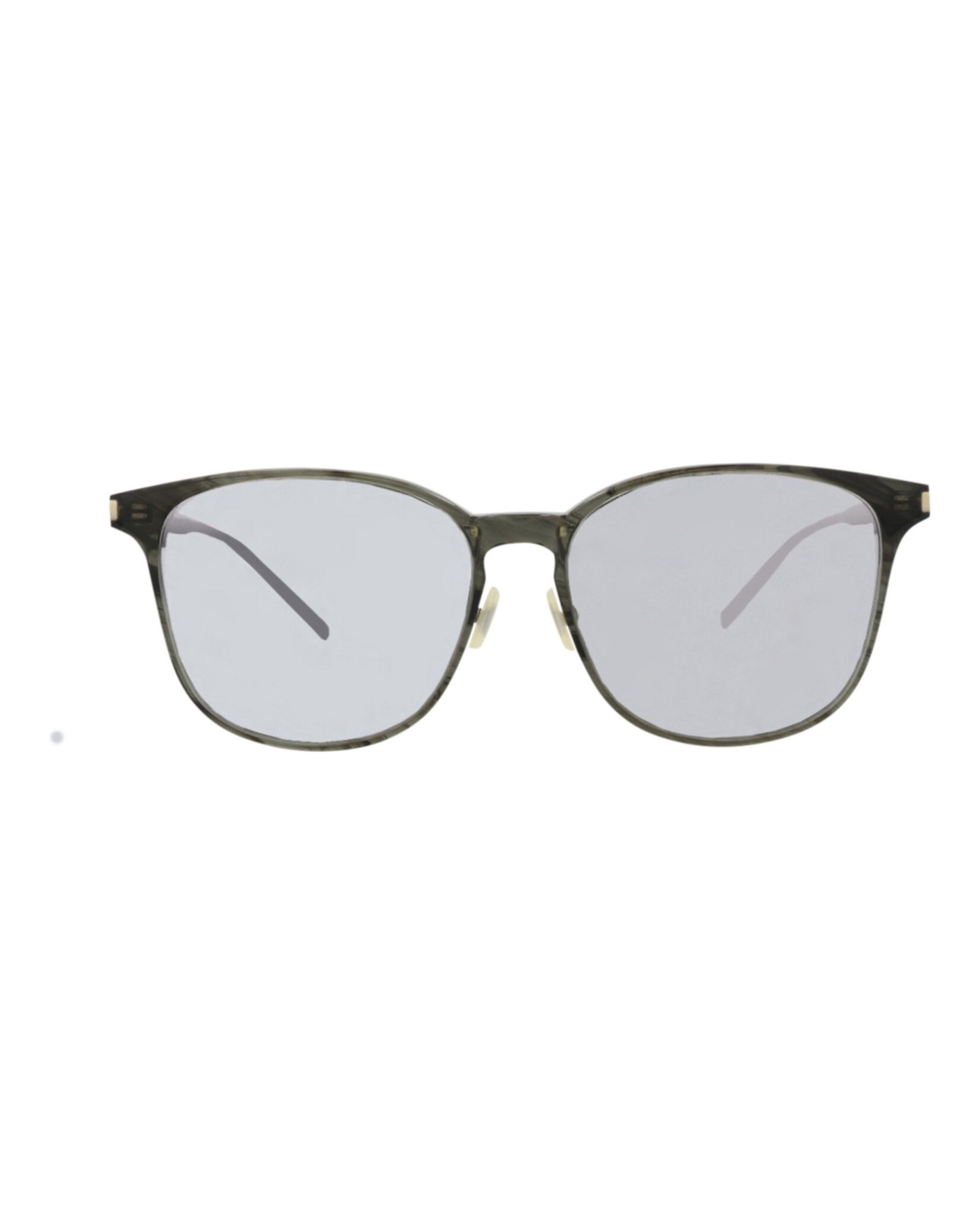 Occhiali Saint Laurent unisex quadrati rettangoli grigio argento fashion designer