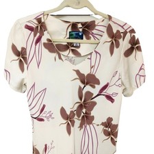 Vintage Hawaiian Moon Womens Maxi Dress USA Purple Floral Y2K Fairy Tier Aline M