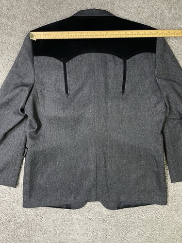 Circle S Dallas Texas Western Yoke Sports Coat Boise Blazer Mens 48 Rockabilly - Picture 7 of 9