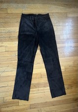 Vintage Dark Brown Suede Pants Size 0