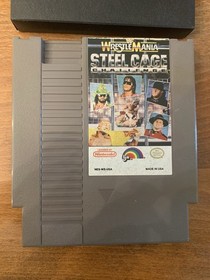 WWF WrestleMania Steel Cage Challenge Nintendo NES 1992 Cart Tested Dust Cover