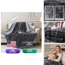 LOOBANI Waterproof Blanket for Couch 40x60 Grey