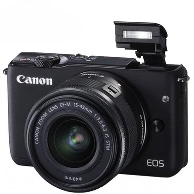 Canon EOS M10 Mirrorless Digital Camera with EF-M 15-45mm Lens 18.0 MP - Black - Image 1 of 4