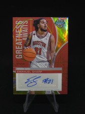 2024-25 Bowman University Best - Greatness Awaits Autographs Emanuel Sharp...