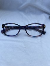 Coach HC6065 women's eyeglasses in the confetti purple colorway frames only