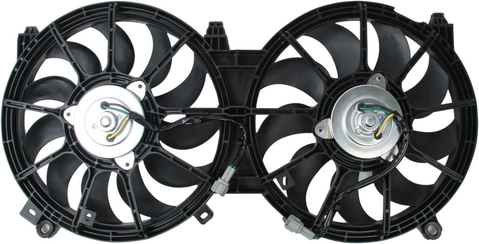 Conjunto de ventilador condensador y radiador doble TYC 622150 para Nissan Máxima 09-14 Foto 3 de 4