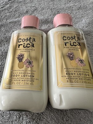 Lot Of 2 - COSTA RICA PINK PINEAPPLE SUNRISE BATH & BODY WORKS BODY LOTION NEW
