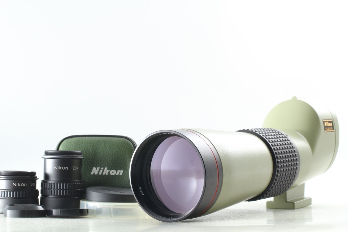 Near MINT ] Nikon Fieldscope ED D=60P Scope + 20x & 30x Eyepiece 