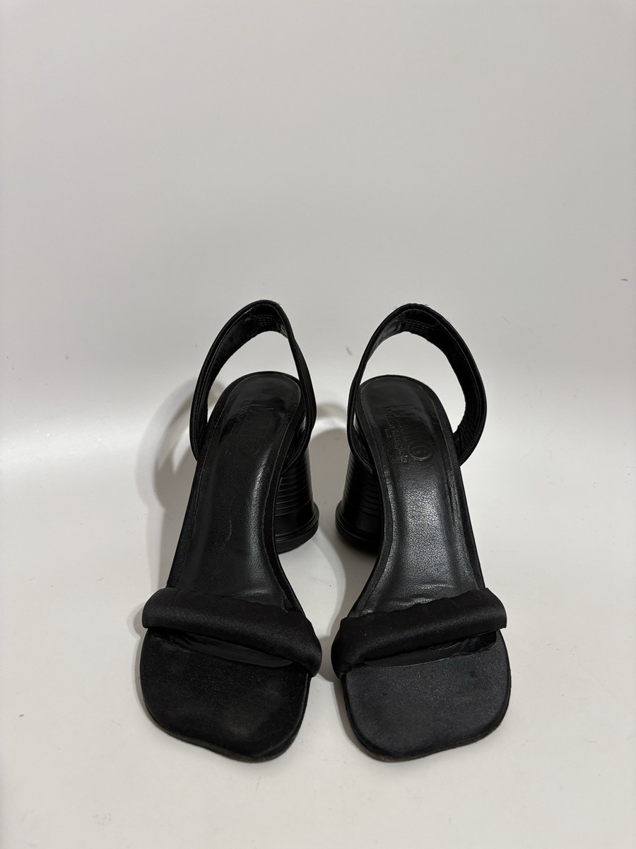 Maison Margiela MM6 Black Sandal Cup Heel Heels 36 | eBay