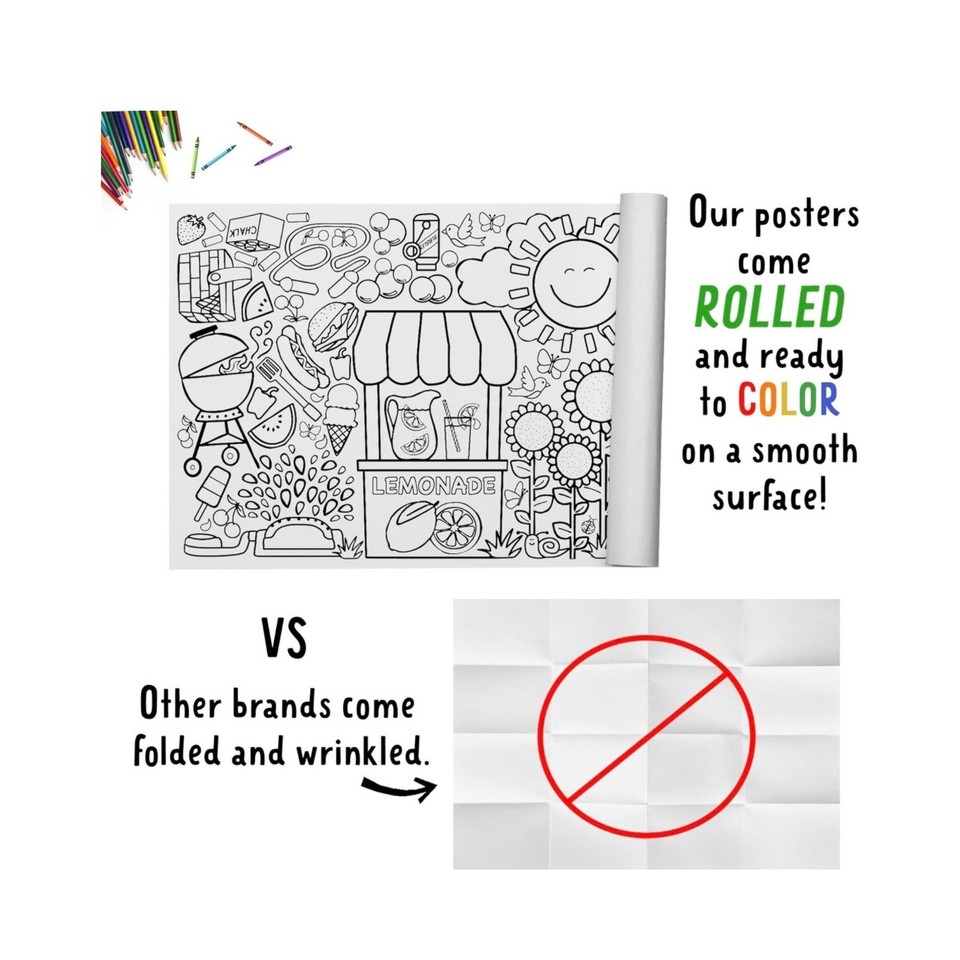 Expression Classification Tiny Expressions Giant Coloring Poster Kids - | Rolled, Not Folded 30 ...