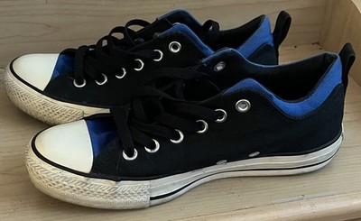 Converse All Star Men s Low Top Canvas Lace-Up Sneakers Black Blue White