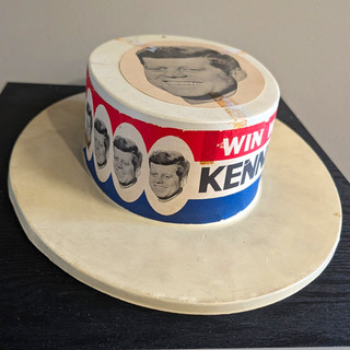 John F. Kennedy Win With Kennedy Presidential Campaign Politics Hat USA
