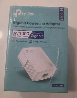 TP-Link AV1000 Powerline Ethernet Adapter - Nano Size, Gigabit Port, white