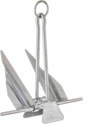 SEACHOICE Utility Anchor 10E 41620, Steel 10 E, 