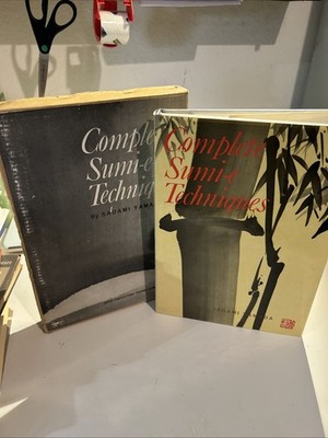 Complete Sumi-e Techniques by Sadami Yamada Hardcover Book With Box, 1977 HC