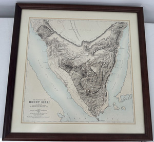 The Peninsula of Mount Sinai Map Observations on the Ground Rev FW Holland 1868