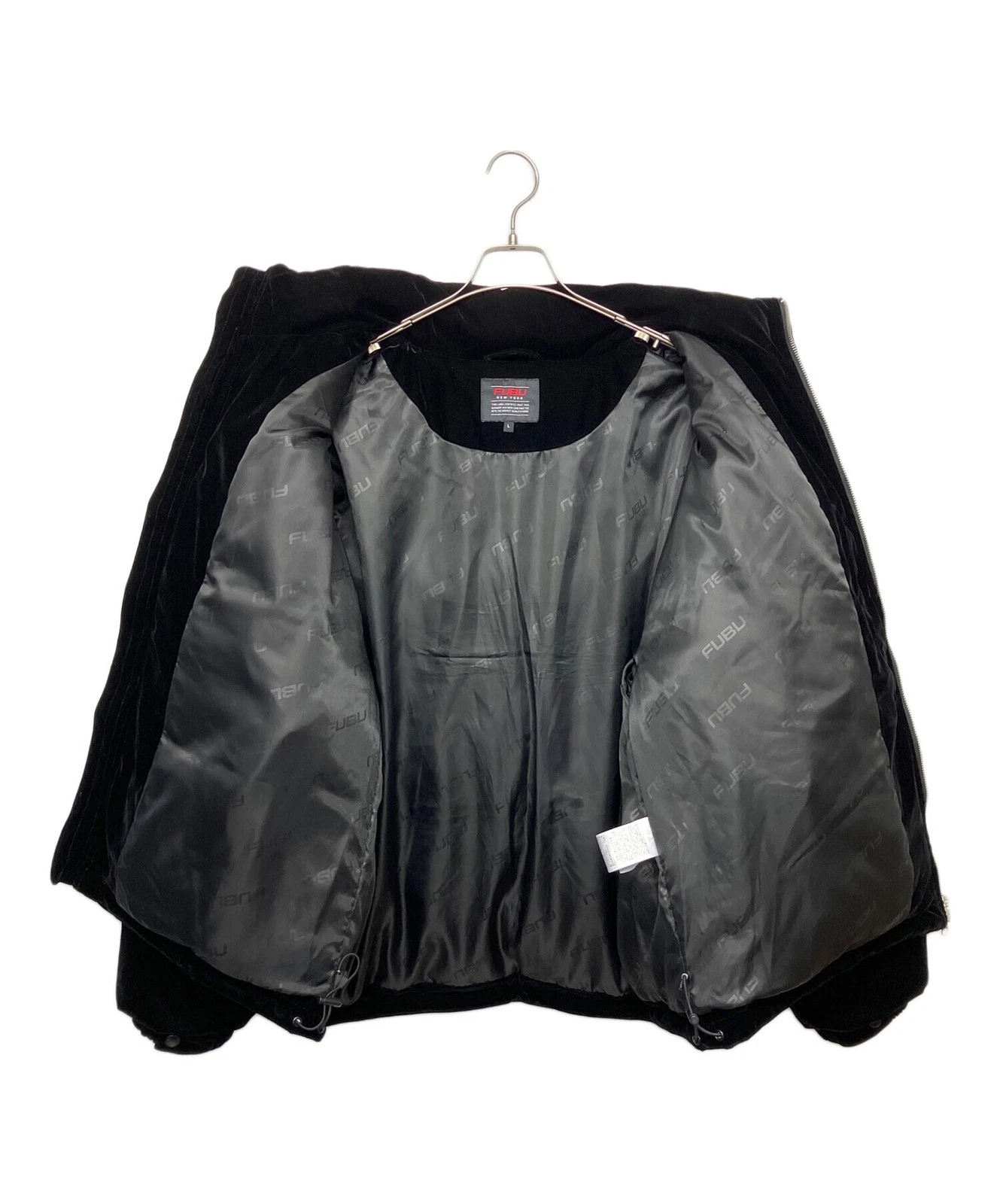 FUBU Puffer Jacket Men's Size L Black image 8