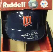 Shannon Stewart Minnesota Twins Signed Autographed Mini Helmet LOM COA (HM47)