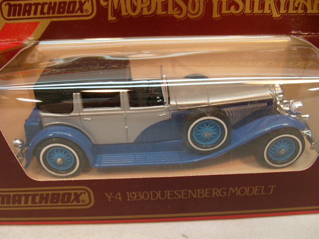 MATCHBOX LESNEY MODELS OF YESTERYEAR 1:43 Y4 BLUE/SILVER 1930