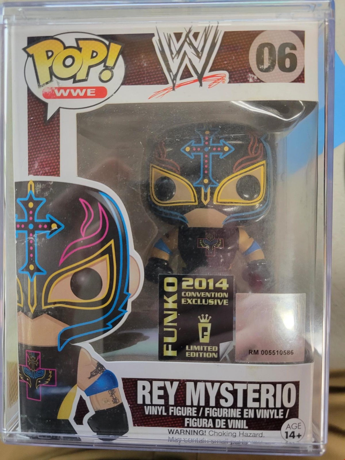 Wwe Rey Mysterio Sdcc Convention Exclusive Funko Pop Vinyl Rare Grail #06 Black