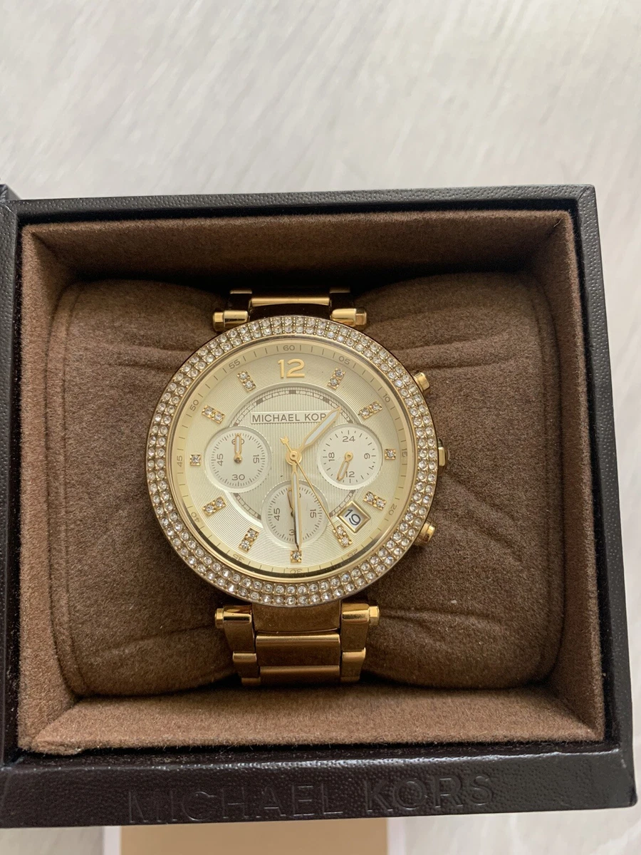 Mk gold on sale diamond watch