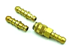 LPG Brass Quick Release Coupling Connector 1 Extra Nozzle For 8mm Inner Dia Hose