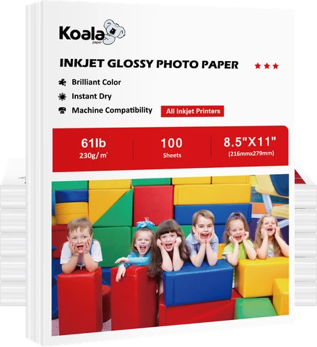 Lot 100-1000 Koala 61lb Glossy Photo Paper 8.5x11 230g Heavy Inkjet Photo Paper