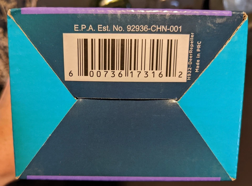 Repelente de ciervos activado por movimiento con energía solar Hoont estroboscópico intermitente al aire libre nuevo en caja Foto 4 de 4